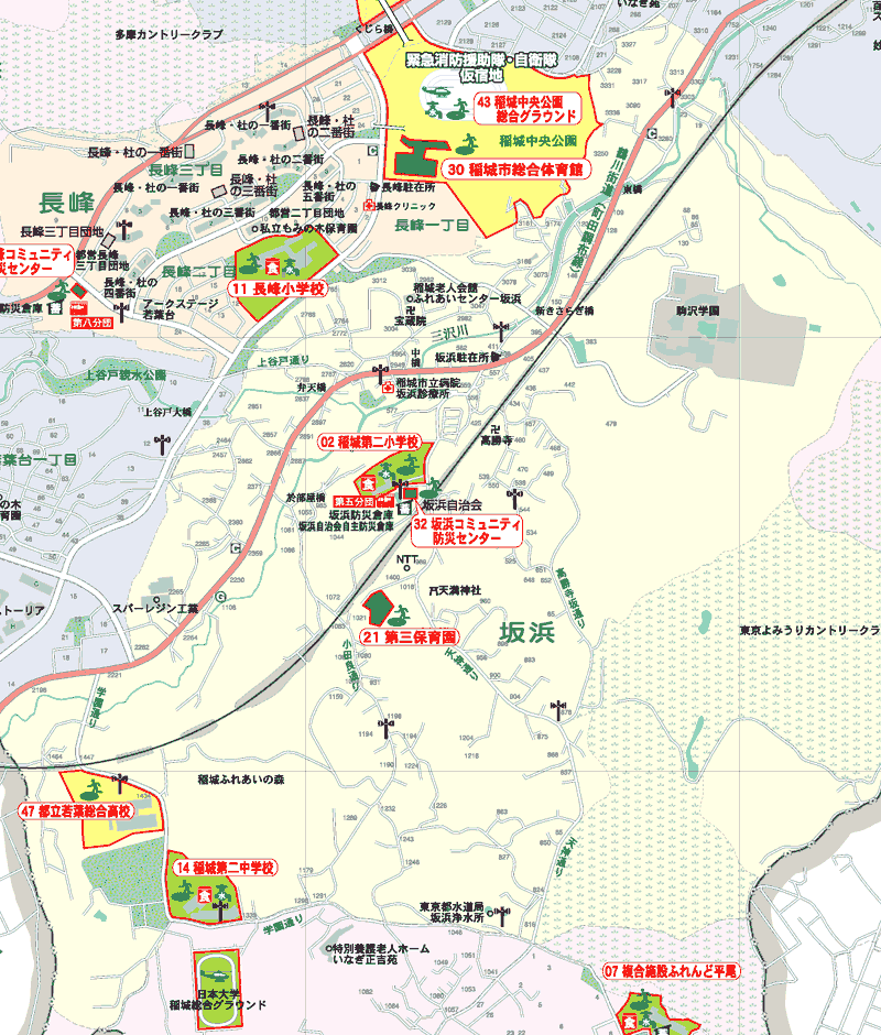 防災マップ画像坂浜地区